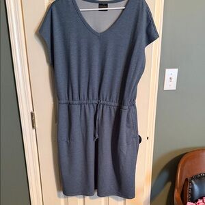 32 Degrees Charcoal V-Neck Mini Dress